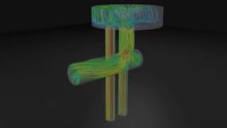 CFD kepsilon Turbulence Simulation with OpenFOAM® Solver SimpleFoam and Blender™ [upl. by Anilrac894]