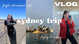 sydney trip flight attendant vlog [upl. by Ainesey]