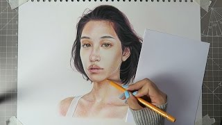 COLOURING TUTORIAL  TIMELAPSE🌈  Faber Castell Polychromos Pencils 24 Set [upl. by Aihsad]