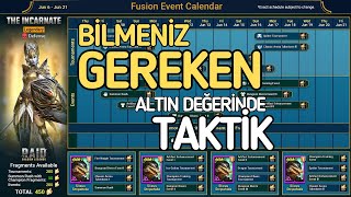 FÜZYON TAKVİMİ İNCELEMESİ  Raid Shadow Legends Türkçe [upl. by Ailhad]