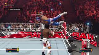 XAVIER WOODS VS REY MYSTERIO [upl. by Newell]