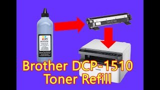 how to toner refill Brother DCP1510 printer Printing problem [upl. by Edya395]