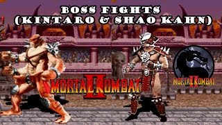 Mortal Kombat 2  Boss Fights Kintaro amp Shao Kahn [upl. by Lunna458]