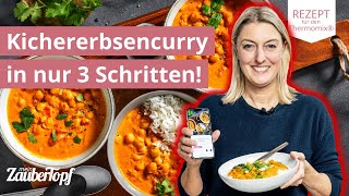 😍🍛 Veganes Kichererbsencurry schnell amp einfach zubereitet  Thermomix® Rezepte [upl. by Repard]