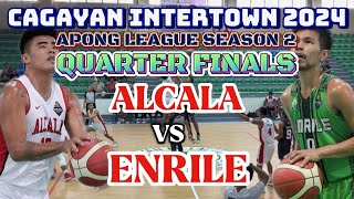 ALCALA VS ENRILE  QFINALS CAGAYAN INTERTOWN APONG LEAGUE 2024 GAME HIGHLIGHTS [upl. by Cherri262]