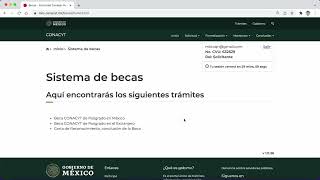 Tutorial Monitoreo BECA CONACyT sin audio [upl. by Haym53]