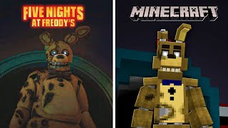 I Remade Five Nights At Freddys Scenes In Minecraft [upl. by Moretta]