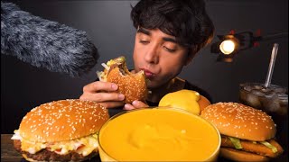 MCBANG ASMR BITES ONLY CHEESEBURGERS ASMR [upl. by Euqinitram674]