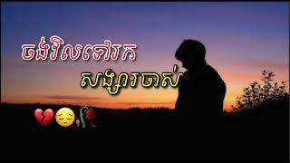 បទសេដ2024 ចង់វិលទៅរកសង្សារចាស់💔😔🥀 Sad Song khmer 2024 [upl. by Arette]