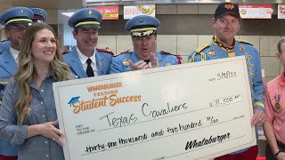 Whataburger honors military by donating tickets for Texas Cavaliers River Parade [upl. by Eulalee482]