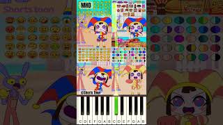 LALALA Emoji Challenge  The Amazing Digital Circus shortstoon  Piano Tutorial [upl. by Kenton]