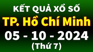 Xổ số Tp Hồ Chí Minh ngày 5 tháng 10  XSHCM  KQXSHCM  SXHCM  Xổ số kiến thiết HCM hôm nay [upl. by Elwyn]