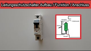 Leitungsschutzschalter – Aufbau – Funktion  LS Schalter  Sicherungsautomat anschließen [upl. by Llerdna864]