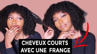 Cheveux Crépus Courts avec une FRANGE I Je coupe une frange [upl. by Enehs]