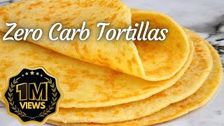 Flourless Egg White Keto Tortillas  Keto Taco Shells  0g Carbs [upl. by Younger]