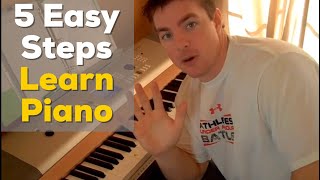 5 Easy Steps to Learn Piano  Matt McCoy No reading music [upl. by Inalej]