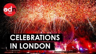 London Celebrates New Year With Huge Fireworks Show at London Eye [upl. by Carena]