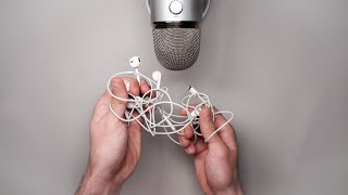 ASMR Untangling Headphones [upl. by Ahcsas]