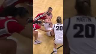 Caitlin Clark College Basketball fight 2024 [upl. by Ahron]