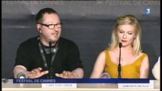 FESTIVAL DE CANNES 2011 les interviews  Conférence de presse  Lars Von Trier quot Je suis un naziquot [upl. by Loos]