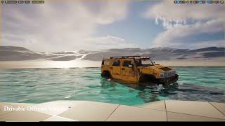 Unreal Engine 5 Offroad CAR and Control rig TEST [upl. by Filippa]