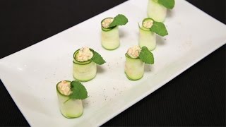 Involtini di zucchine a crudo con battuto di carote e formaggio di capra di Fabio Barbieri [upl. by Kcirdnekel]