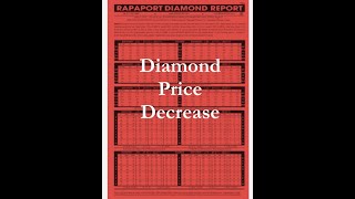 Diamond Prices Decrease April 2023  Rapaport Diamond Prices Drop Average of 5 on all Diamonds [upl. by Anirbac]