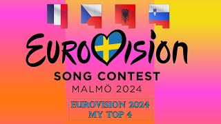 🎵 Eurovision 2024 • My Top 4 From France 🇫🇷 [upl. by Earaj]