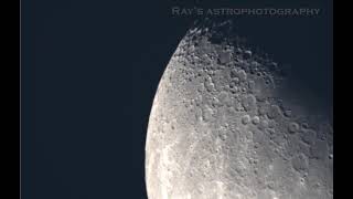 Moon through my Telescope  Celestron EdgeHD 1400 XLT with CGXL mount [upl. by Alracal]