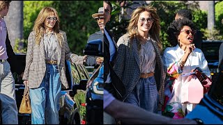 Jennifer Lopez Looks Happy As She Steps Out For Lunch [upl. by Leiba]