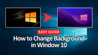 How To Change Desktop Background image in Windows 10   Tutorial  Easy Guide 2024 [upl. by Modeerf]