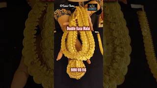 Top 5 gold Double Kasu malai with mop design  NSK Thangamaligai [upl. by Philipps]