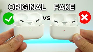 AirPods Pro Originales vs Fake que NO TE ENGAÑEN ❌ [upl. by Ayoj]