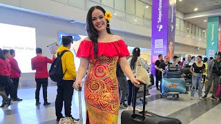 Nicolina Ah Kuoi Miss Global Samoa 2024 Arrival Philippines 🇼🇸🇵🇭 [upl. by Adnuhsat807]