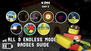 Residence Massacre ALL 9 ENDLESS MODE BADGES Guide [upl. by Aufa221]