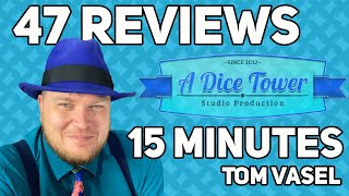 47 Reviews in 15 Minutes  with Tom Vasel [upl. by Ahse165]