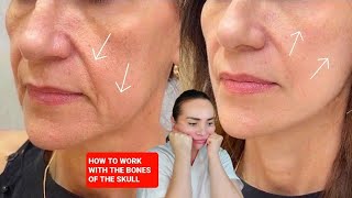 OSTEOPATHIC MASSAGE  How to tighten saggy cheeks and reduce sagging jowls [upl. by Enna]