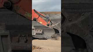 Hitachi Excavator Loading Trucks  megamachineschannel excavator construction truck [upl. by Ronile201]