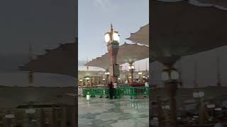 Suasana azan Maghrib di Masjidil Nabawi Madinah Munawwarah madina rasulullah makkah [upl. by Yenitirb]