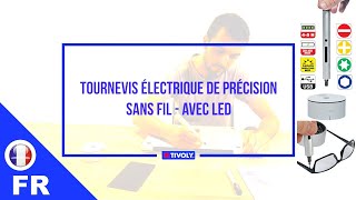 Tournevis électrique de précision sans fil à LED  11521370009 TIVOLY [upl. by Daisy]