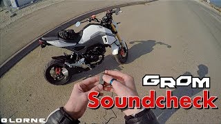 Soundcheck Honda Grom  Neue GoPro [upl. by Mastat123]