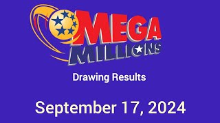 Today Mega Millions Results September 17 2024 [upl. by Aneerehs]