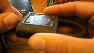 Lock Picking A Vintage FraimSlaymaker Padlock [upl. by Aenad840]