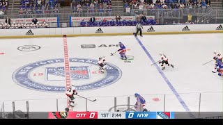 NHL 24  Ottawa Senators vs New York Rangers  Gameplay PS5 [upl. by Maddock]