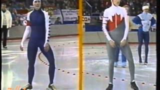 Winter Olympic Games Calgary 1988  500 m Grenier  Haringa [upl. by Annavoj]