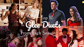 Top 10 Glee Duets From Each Season [upl. by Leyameg]