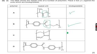 ALevel Chemistry Polymerisation Part 16 [upl. by Eseerahs]