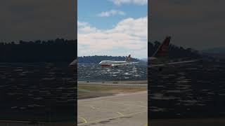 beautiful view of airplanes when landing eps1672 [upl. by Ainattirb861]