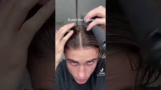 Curtains hairstyle men tutorial [upl. by Lesiram]