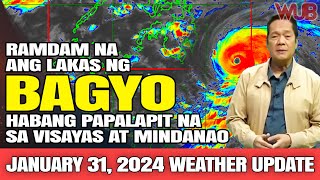 RAMDAM NA ANG LAKAS NG BAGYO HABANG PAPALAPIT SA VISAYAS AT MINDANAO⚠️WEATHER NEWS⚠️JANUARY 31 2024 [upl. by Hartill725]